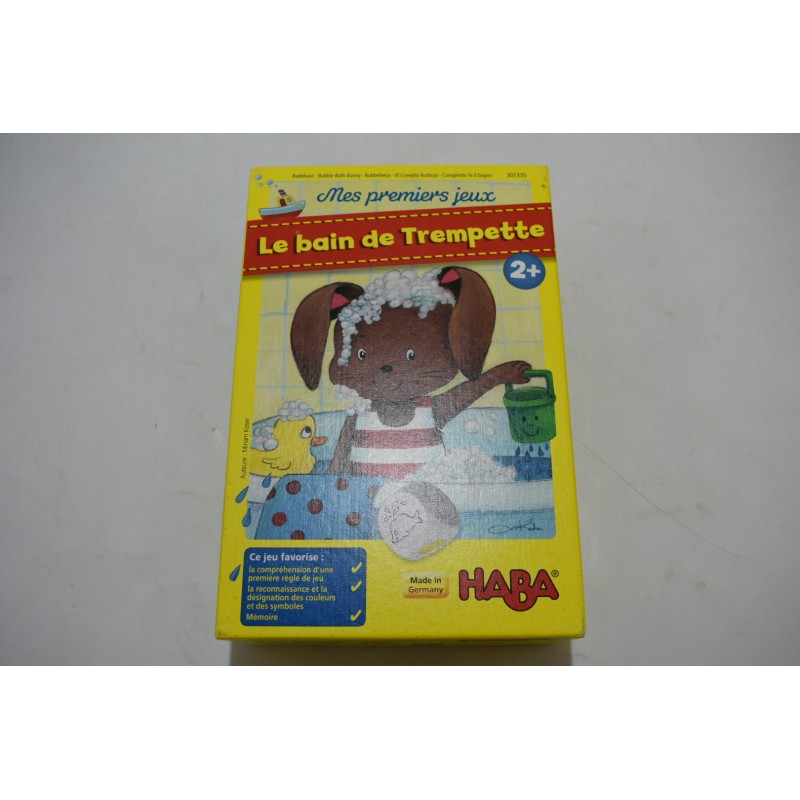 Le bain de trempette Edition Haba jeu de société lapin baignoire canard animaux bain