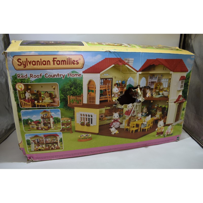 Sylvanian Families Red Roof Country Home 5480 jeu jouet figurine Edition Epoch manoir caché lumières