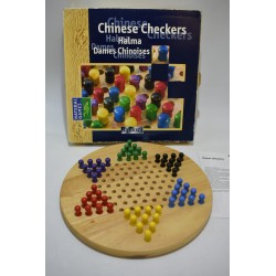 Dames Chinoises En Bois Halma Natural Gmes Deluxe Chinese Checkers jeu de société jeux toy company