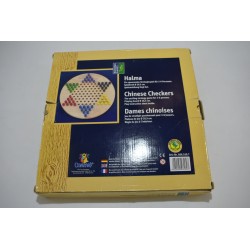 Dames Chinoises En Bois Halma Natural Gmes Deluxe Chinese Checkers jeu de société jeux toy company
