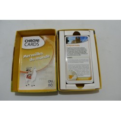 Les Merveilles Du Monde Chroni Cards jeu de société jeux Chronicards jouez lépine argent on the go editions