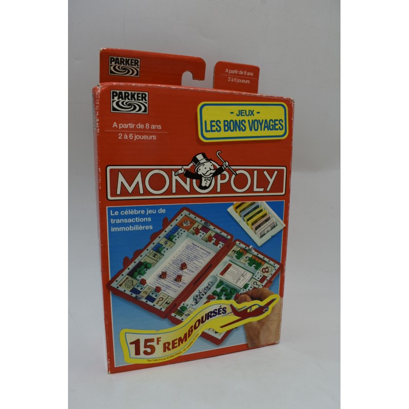 Monopoly Edition Parker jeux Les bons voyages 1994 tonka kenner hasbro jeu de société