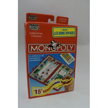 Monopoly Edition Parker jeux Les bons voyages 1994 tonka kenner hasbro jeu de société