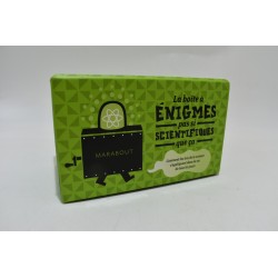 La boite a enigmes pas si scientifiques que ça Edition Marabout jeu de cartes quiz jeux de société