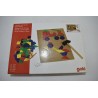 Goki Jeu Marteau et set de clous bricolage jeux jouet éveil bricoleur mosaïque couleurs et formes