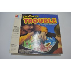 Pop O Matic Trouble 1986 MB jeux jeu de société vintage petits chevaux