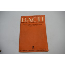 Johann Sebastien BACH Hanssler Edition 35.002/01 partition musicale musique solfege
