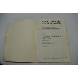 Johann Sebastien BACH Hanssler Edition 35.002/01 partition musicale musique solfege