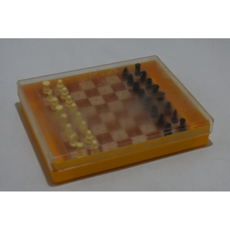 Jeux D'echecs de voyage echec jeu de société vintage box transportable