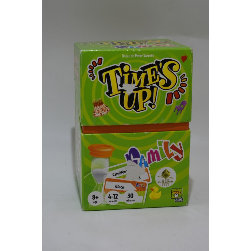 Time's Up Family Edition Repos production as d'or jeu de l'année jeux de société times vert