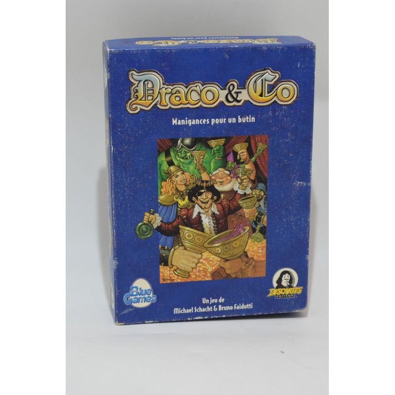 Draco & Co Manigances pour un butin Edition Descartes jeux de société blue games jeu Roi Arthur chevaliers table ronde