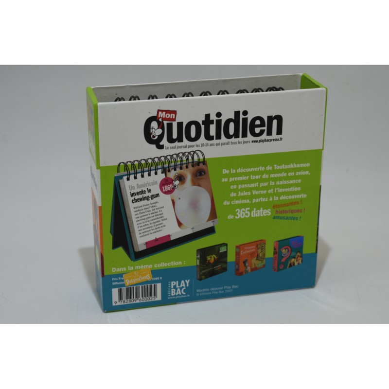 Mon Quotidien 365 Dates Editions Play Bac livre jeux culture