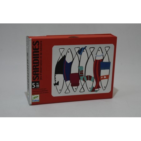 Sardines Edition Djeco jeu de société jeux de cartes observation mémoire  Eveil