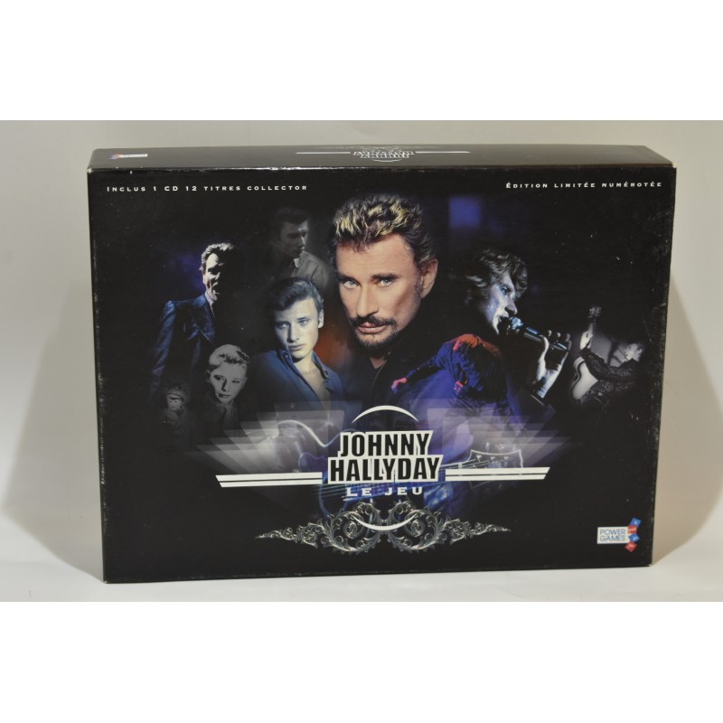 Johnny Hallyday Le jeu Edition limitée numérotée Power games Cd titres collector jeux de société