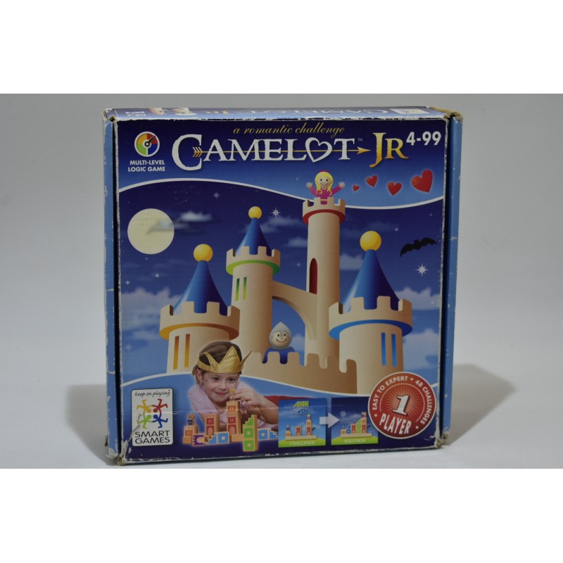 Camelot Jr Edition Smart Games jeu de société bois romantic challenge arthur chateau construction