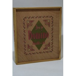 Jeu de Domino double six jeux de société coffret bois Edition atlas