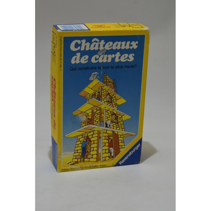 Chateau de cartes 1988 edition Ravensburger jeu de société jeux de poche tour