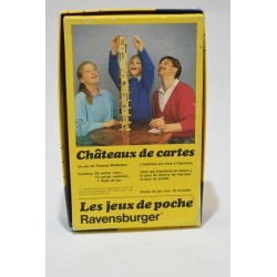 Chateau de cartes 1988 edition Ravensburger jeu de société jeux de poche tour