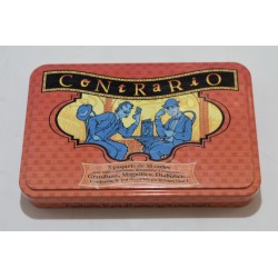 Contrario boite métal jeu de société jeux cartes a jouer