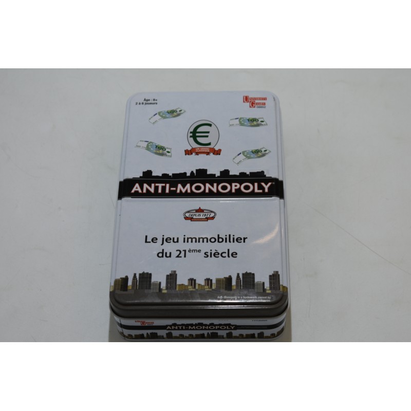 Anti monopoly Edition University games jeu de société jeux immobiler boite metal voyage