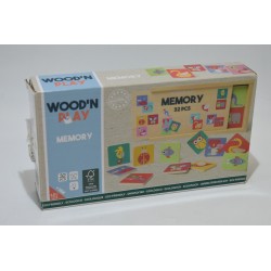 Memory bois Wood'n play jeu bois jeux de société king jouet animaux