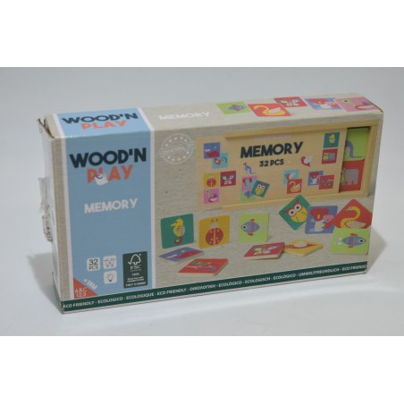 Memory bois Wood'n play jeu bois jeux de société king jouet animaux