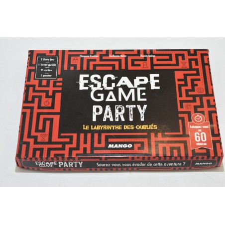 Escape Game Party le labyrinthe des oubliés Edition mango jeu de société aventure