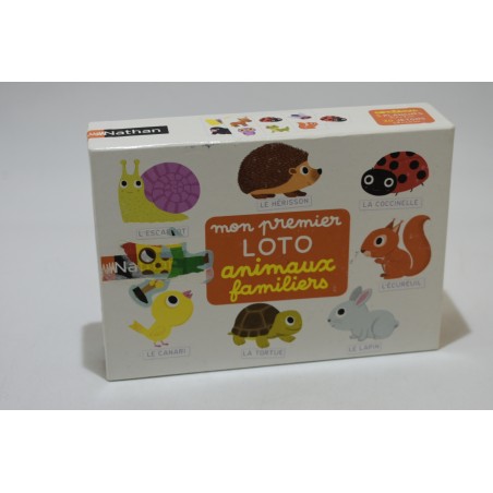 Mon premier loto animaux familiers jeu de société nathan