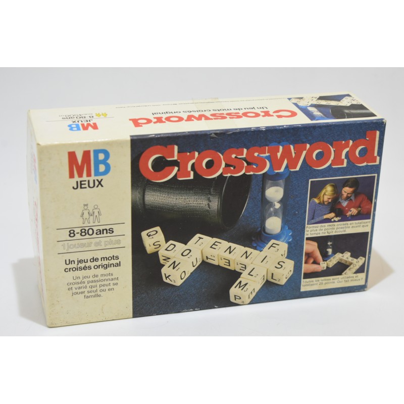 Crossword MB jeux 1978 jeu de société lettres vintage game