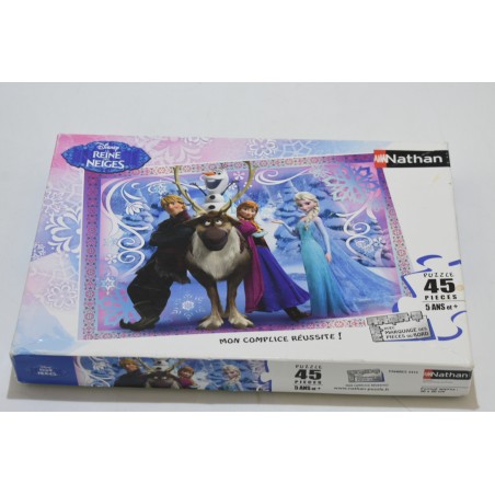 Disney La reine des neiges Puzzle 45 pieces edition Nathan mon complice reussite jeu puzzles
