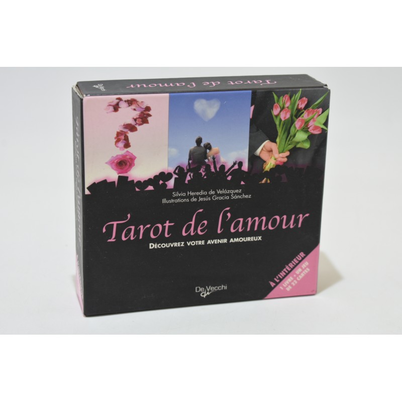 Tarot de l'Amour Edition De Vecchi jeu livret avenir amoureux cartes