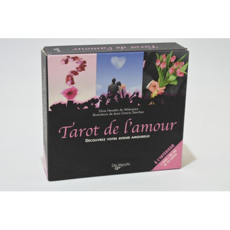 Tarot de l'Amour Edition De Vecchi jeu livret avenir amoureux cartes