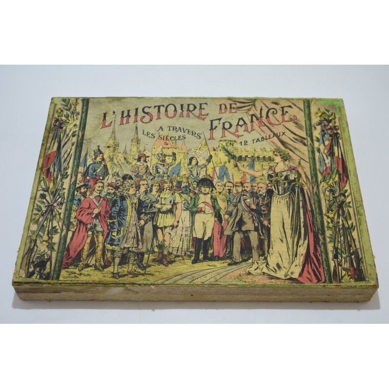 L'histoire de France A travers les Siecles En 12 tableaux Edition Saussine jeux nouveaux reunis loto géographique