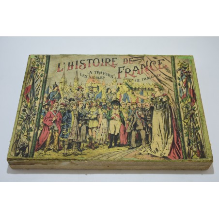 L'histoire de France A travers les Siecles En 12 tableaux Edition Saussine jeux nouveaux reunis loto géographique