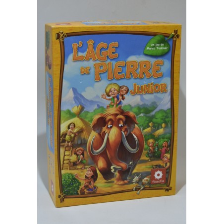 L'age de pierre Junior Edition Filosofia jeu de société jeux famille hans im gluck Carcassonne meeple