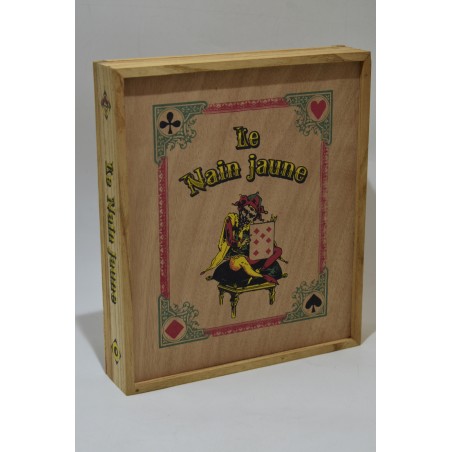 Coffret Le nain jaune jeu bois edition Atlas jeux de société mises cartes