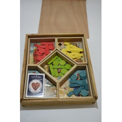 Coffret Le nain jaune jeu bois edition Atlas jeux de société mises cartes