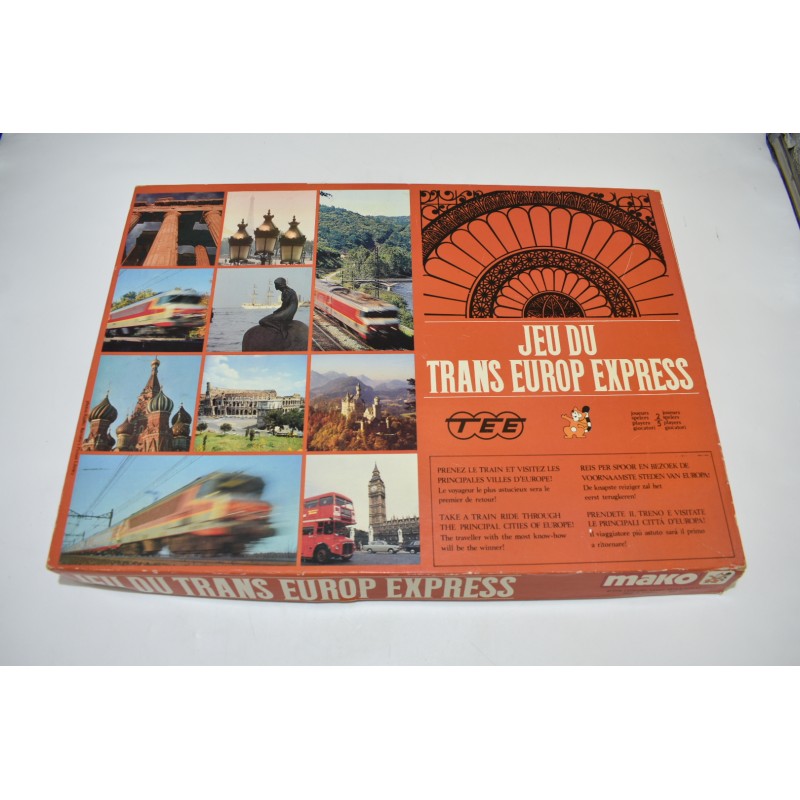 Jeu du Trans europ Express Edition Mako 1974 jeux de société les aventuriers du rail trains europe