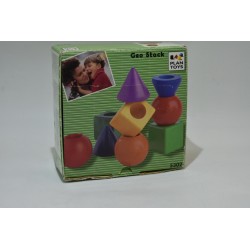 Géo Stack Plan toys Djeco jouet bois formes et couleurs jeu Eveil jeux