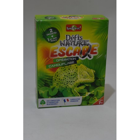 Défis nature Escape Edition Bioviva ! jeu de société jeux opération camouflage enquetes