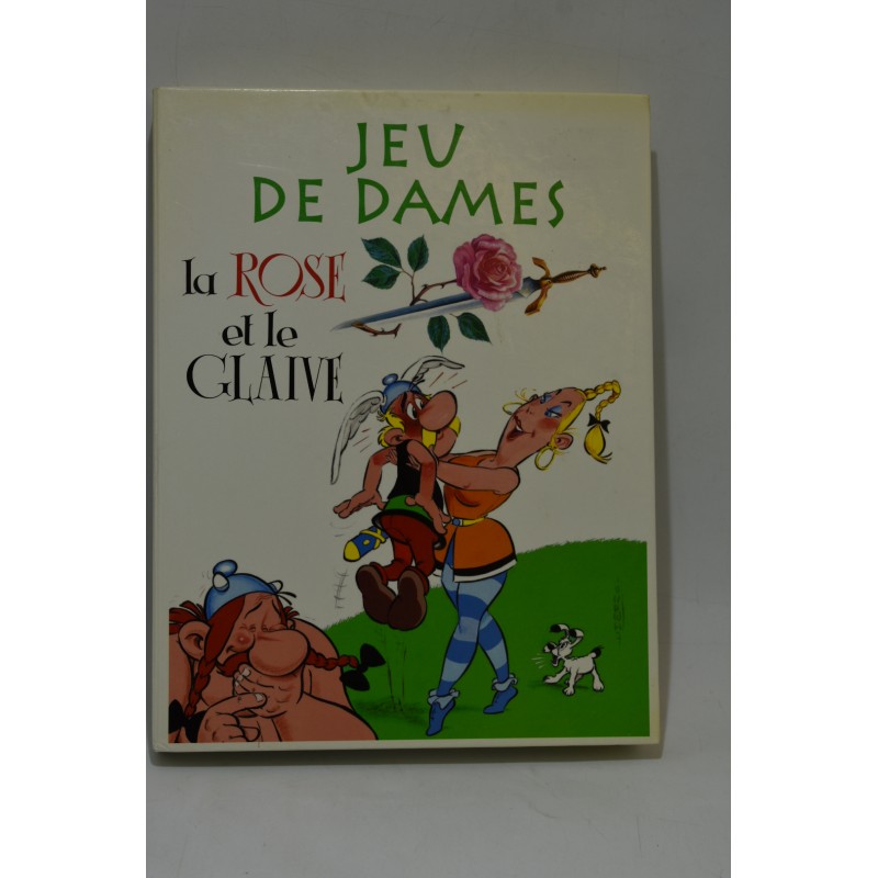 Asterix La rose et le glaive Jeu de dames jeux de société Edition Atlas dame damier