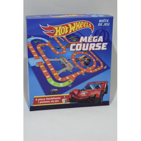 Hot Wheels Méga course boite de jeu jeux de société voiture circuit jeu de l'oie