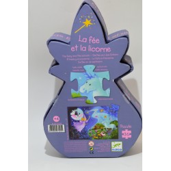 La fée et la licorne Edition Djeco jeu de société jeux puzzle 36 puzzles jouet eveil