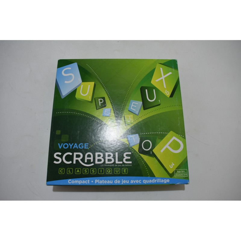 Scrabble Voyage jeu plateau compact antiglisse edition mattel games jeu de société jeux luxe prestige competition duplicate jeu