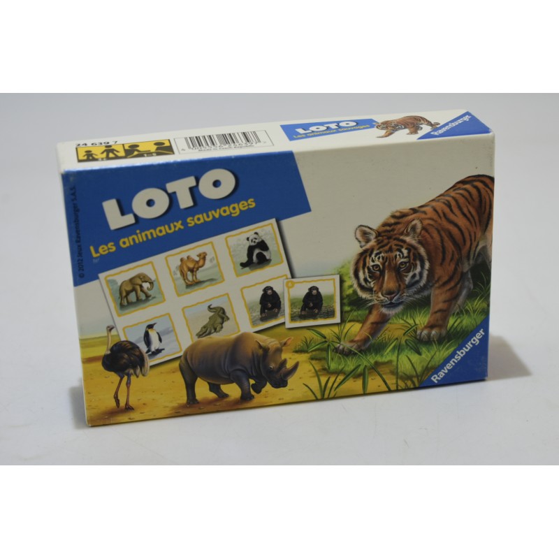 Loto Les animaux sauvages Edition Ravensburger jeu de société memory domino
