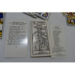 Ancien Tarot de Marseille Edition Grimaud Cartomancie Livret Tchalai 1981 jeu de cartes jeux
