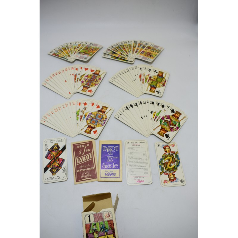 Tarot du XX Siecle Les jeux Mikado jeu de cartes cartomancie ancien tarot voyance