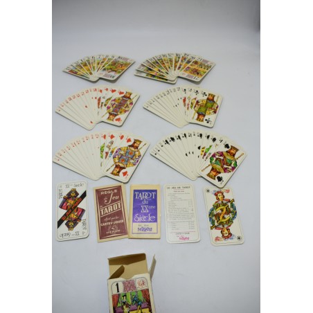 Tarot du XX Siecle Les jeux Mikado jeu de cartes cartomancie ancien tarot voyance