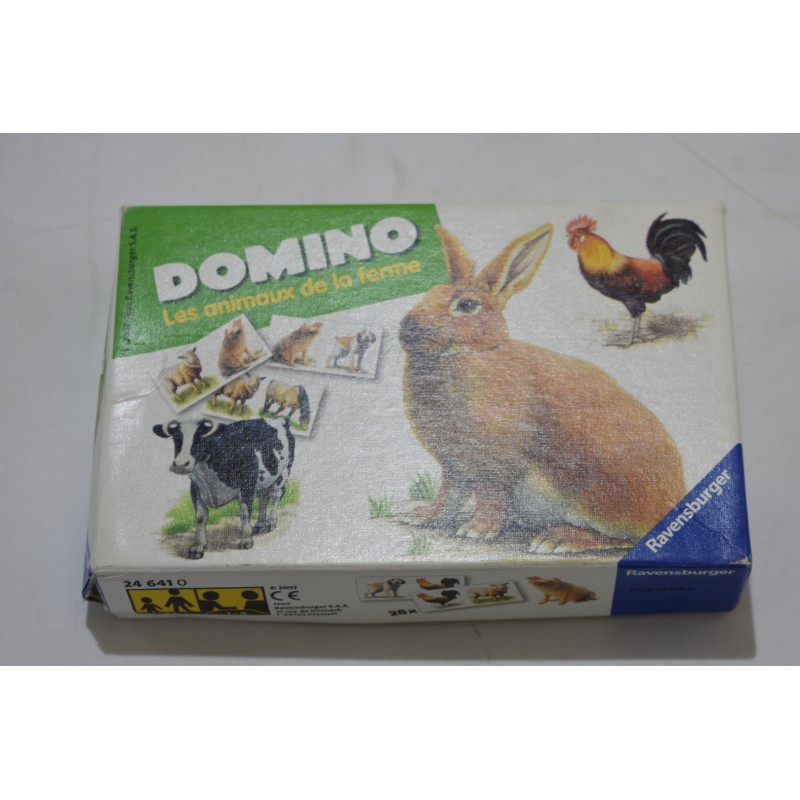 Domino les animaux de la ferme jeu de société edition ravensburger jeu loto memory memo