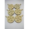Poelons 6 caquelons Escargots plat gres ceramique service lot four